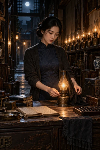 黄果魔改短剧《月影当铺的第九盏灯》第九盏灯只收掌柜自己的影子。